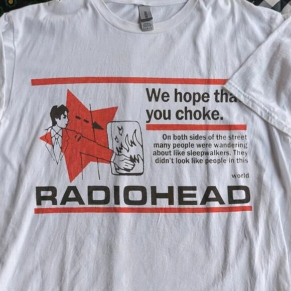 Radiohead Retro Graphic Rock Band Unisex Streetwear Music Fan T-Shirt 89 - Picture 2 of 5